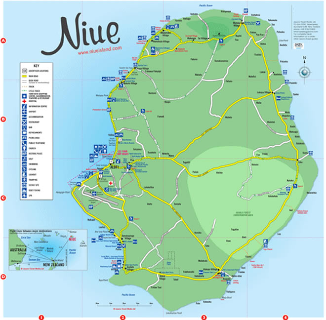 Karte von Niue