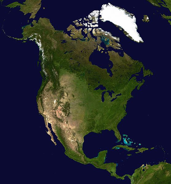 nordamerika satellit bild