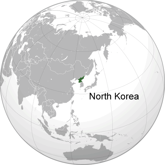 Wo ist Nordkorea in der Welt