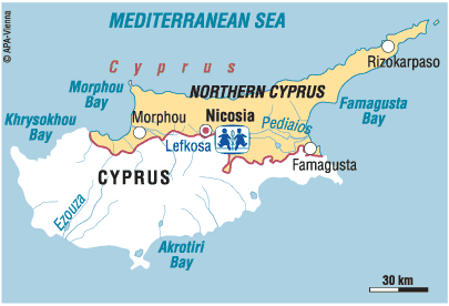 Nord zypern karte