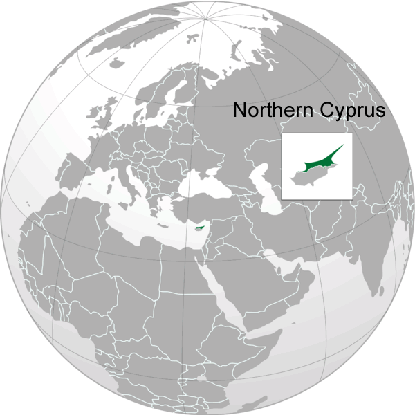 Wo ist Nordzypern in der Welt