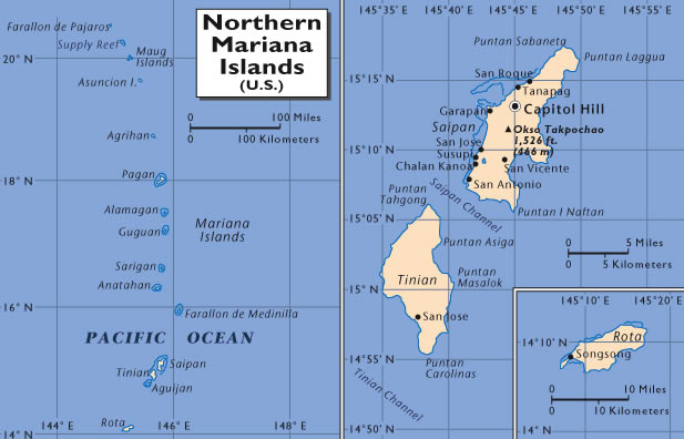 karte von Nördliche Marianeninsel