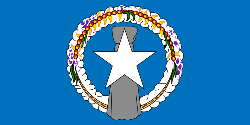 Nördliche Marianeninsel Flagge