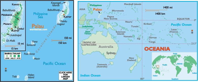 karte von Palau