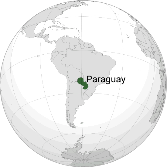 Wo ist Paraguay in der Welt