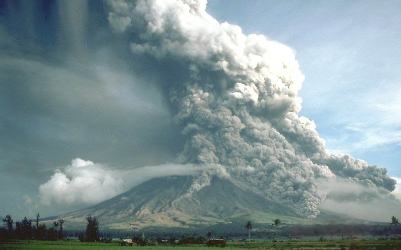 mayon vulkan philippinen 1984