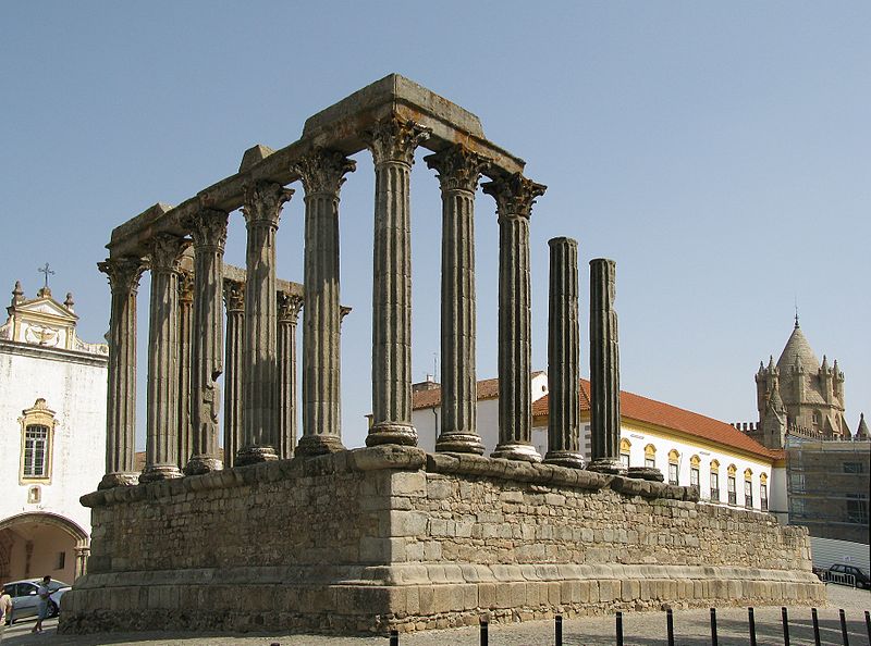 Evora Roman Tempel portugal