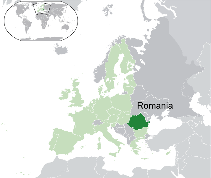 Wo ist Rumanien in der Welt