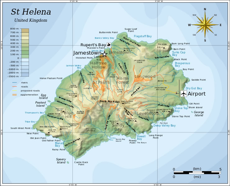 Saint Helena karte