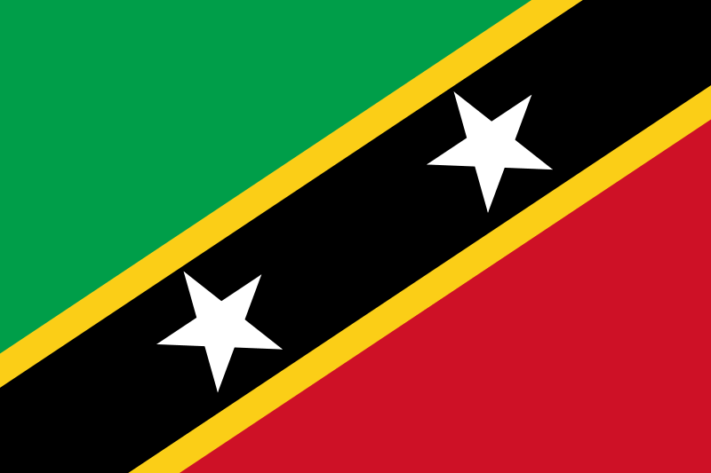 Saint Kitts und Nevis flagge