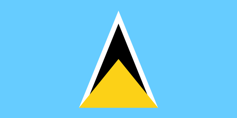 Saint Lucia Flagge