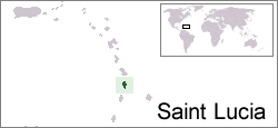 Wo ist Saint Lucia in der Welt