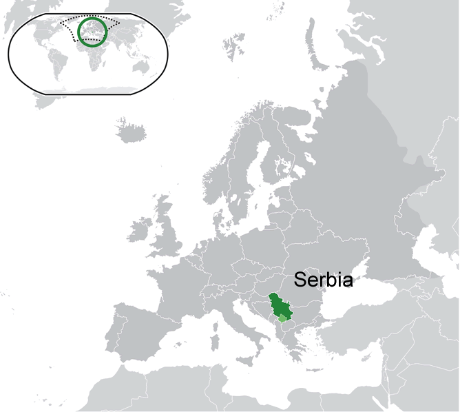 wo ist Serbien