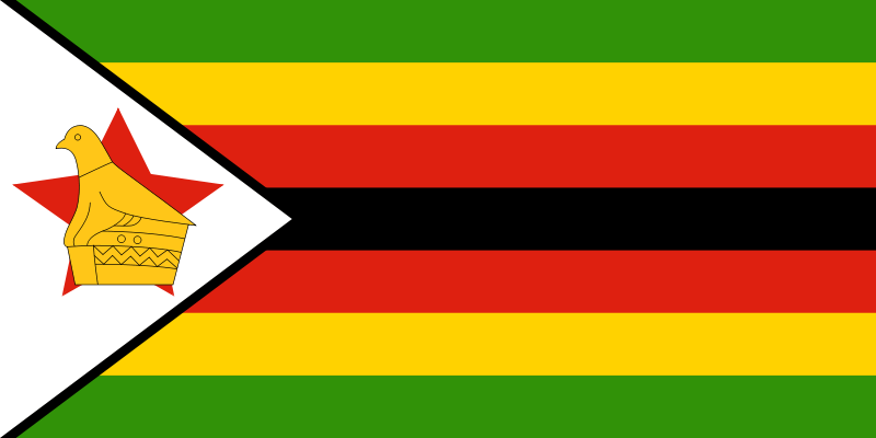 Simbabwe Flagge