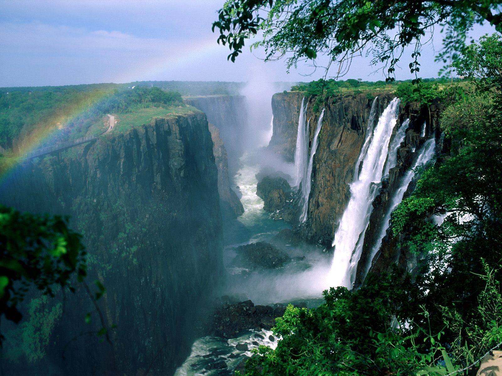Victoria Falls Regenbogen Simbabwe