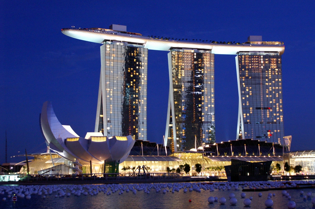 Marina bucht Sands Hotel Skypark singapur