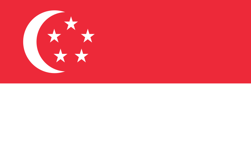 Singapur Flagge