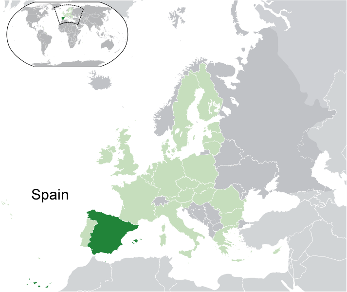 wo ist Spanien