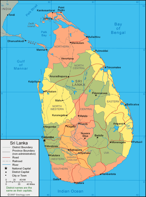 Über Sri Lanka und Länderstatistiken