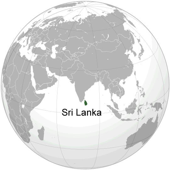 Wo ist Sri Lanka in der Welt