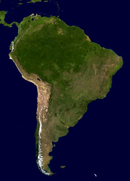 sudamerika satellit bild