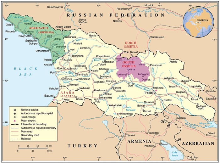 georgien sudossetien karte