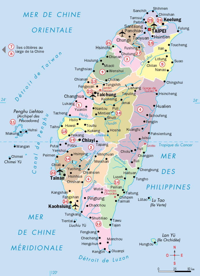 Taiwan karte