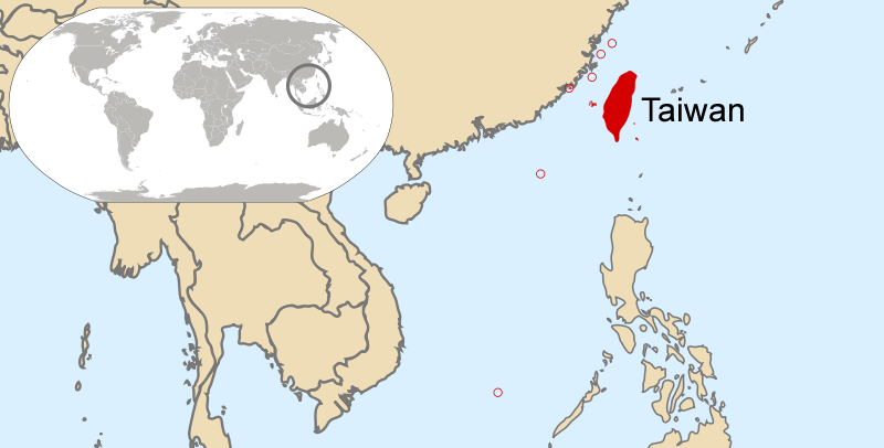 Wo ist Taiwan in der Welt