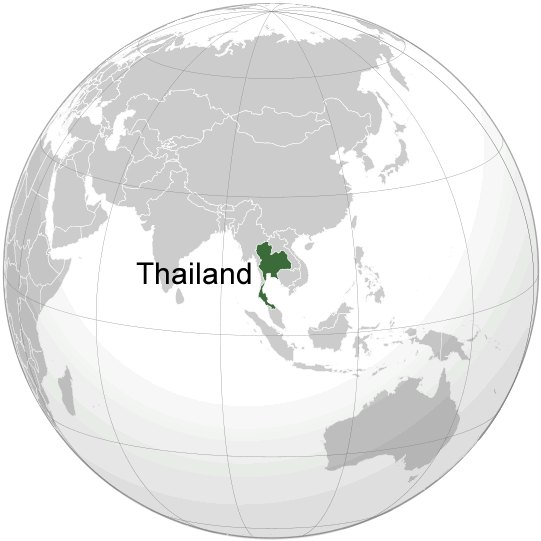 Wo ist Thailand in der Welt