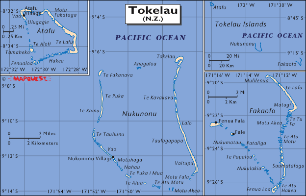 karte von Tokelau