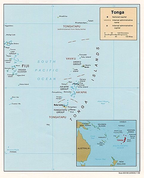 Tonga karte