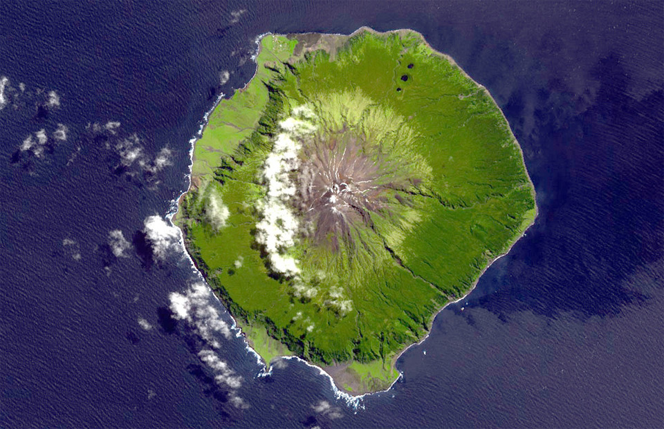 Tristan da Cunha satellit bild