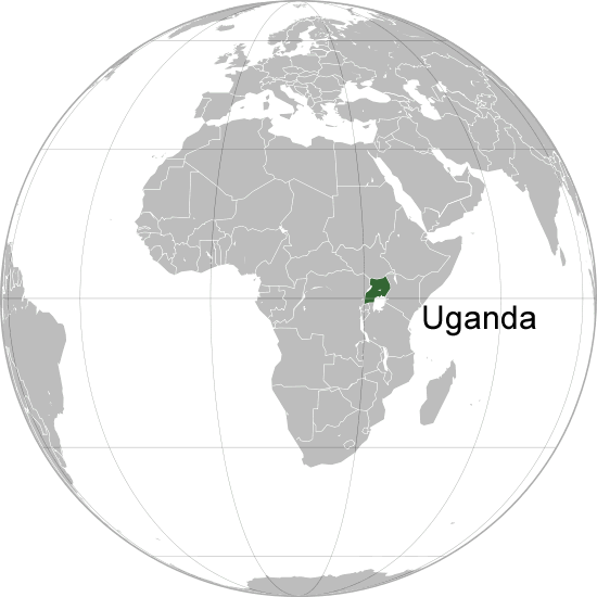 Wo ist Uganda in der Welt