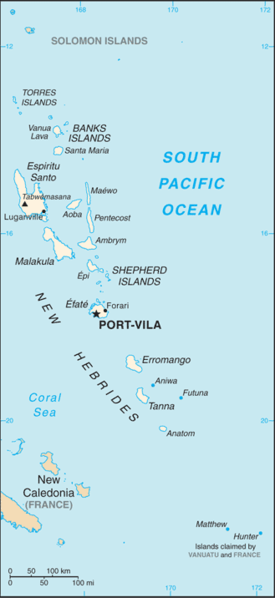 Vanuatu karte