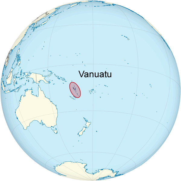 Wo ist Vanuatu in der Welt