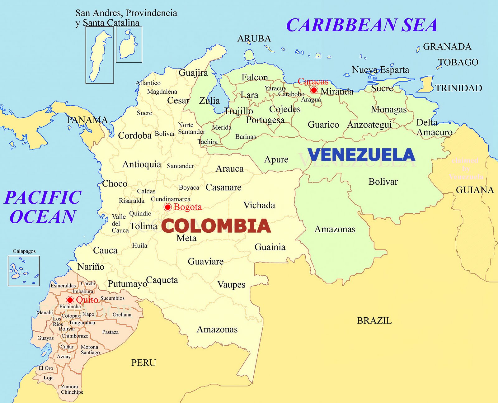karte von Venezuela