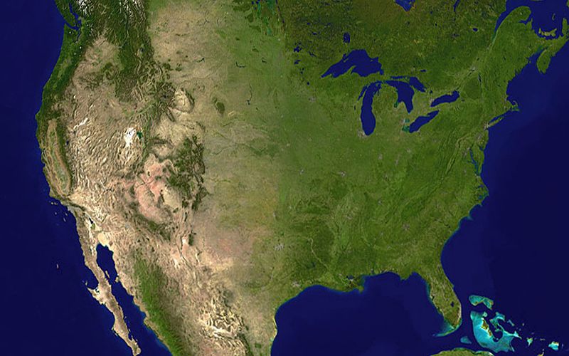 USA satellit bild