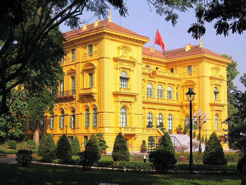 Prasidentschaftswahl palast Hanoi vietnam