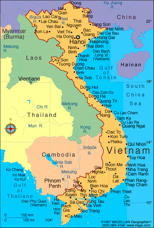 vietnam karte