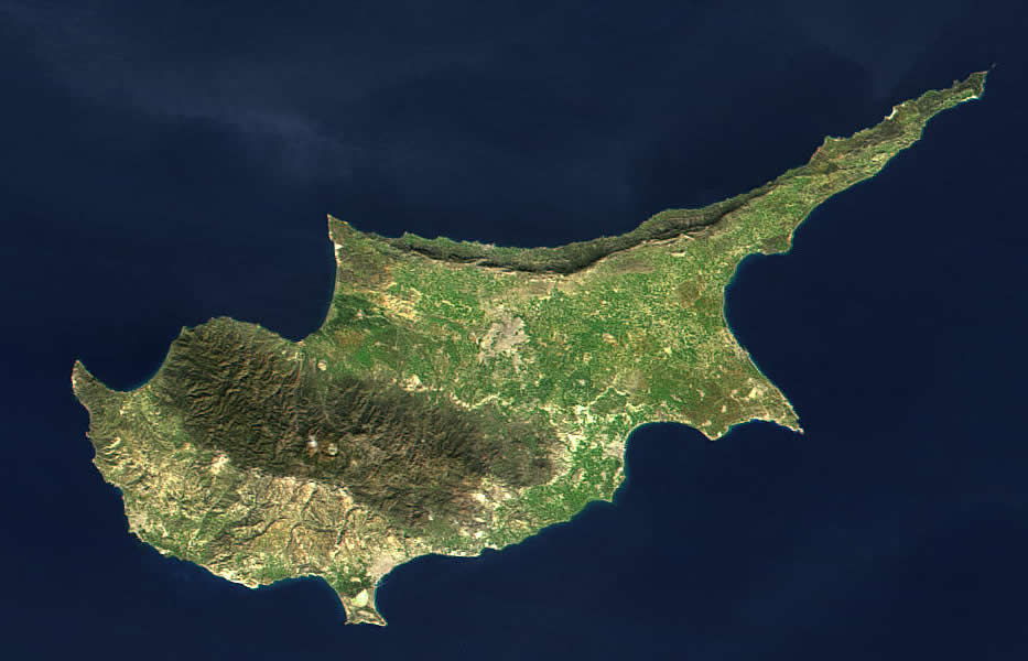 Zypern satellit bild