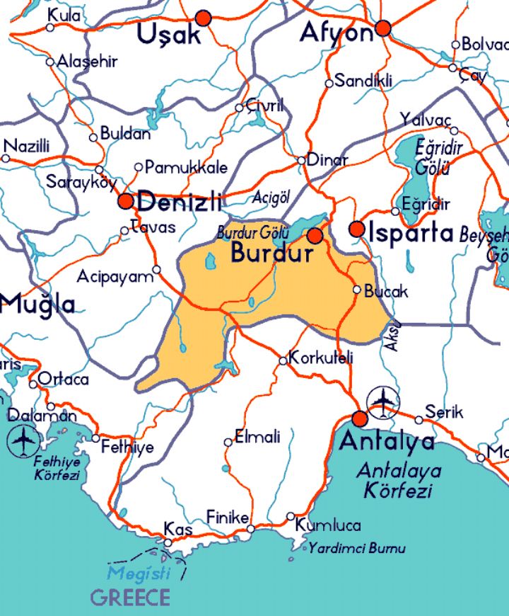 Kemer Karte, Burdur