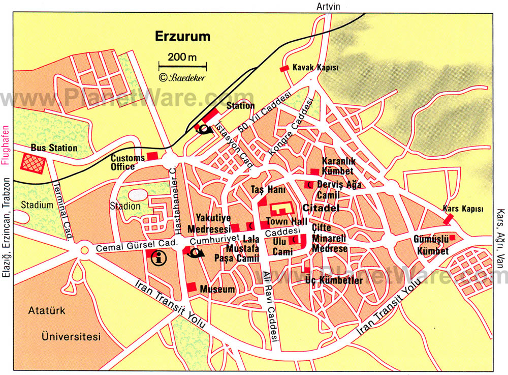 Tekman Karte, Erzurum
