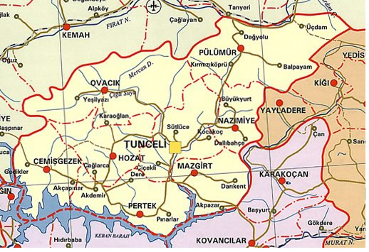 Pulumur Karte, Tunceli