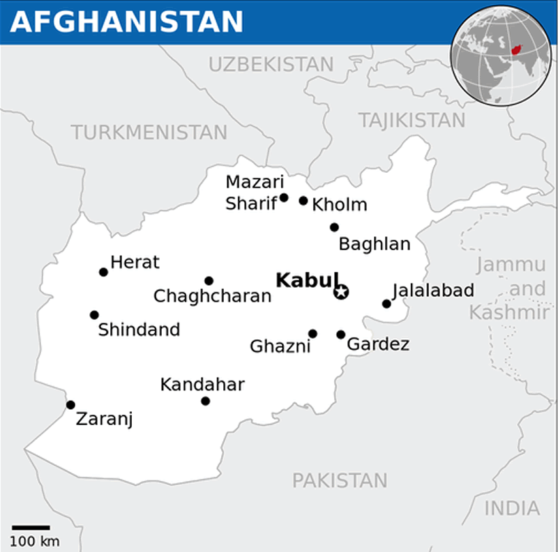 afghanistan lage karte
