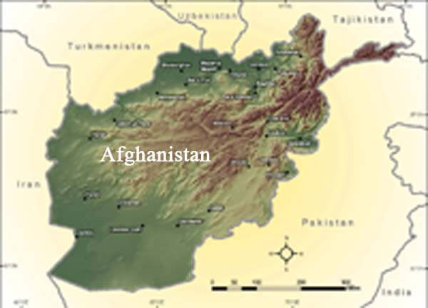 karte von afghanistan