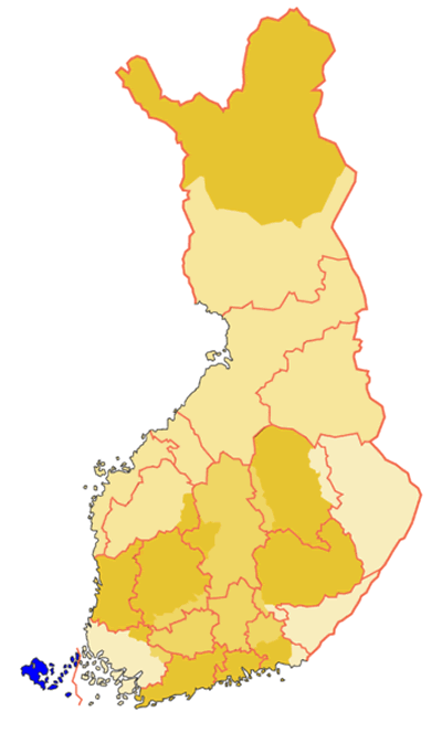 historisch provinz von aland im finnland