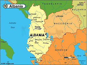 albanien karten