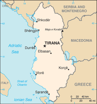 albanien karte stadte
