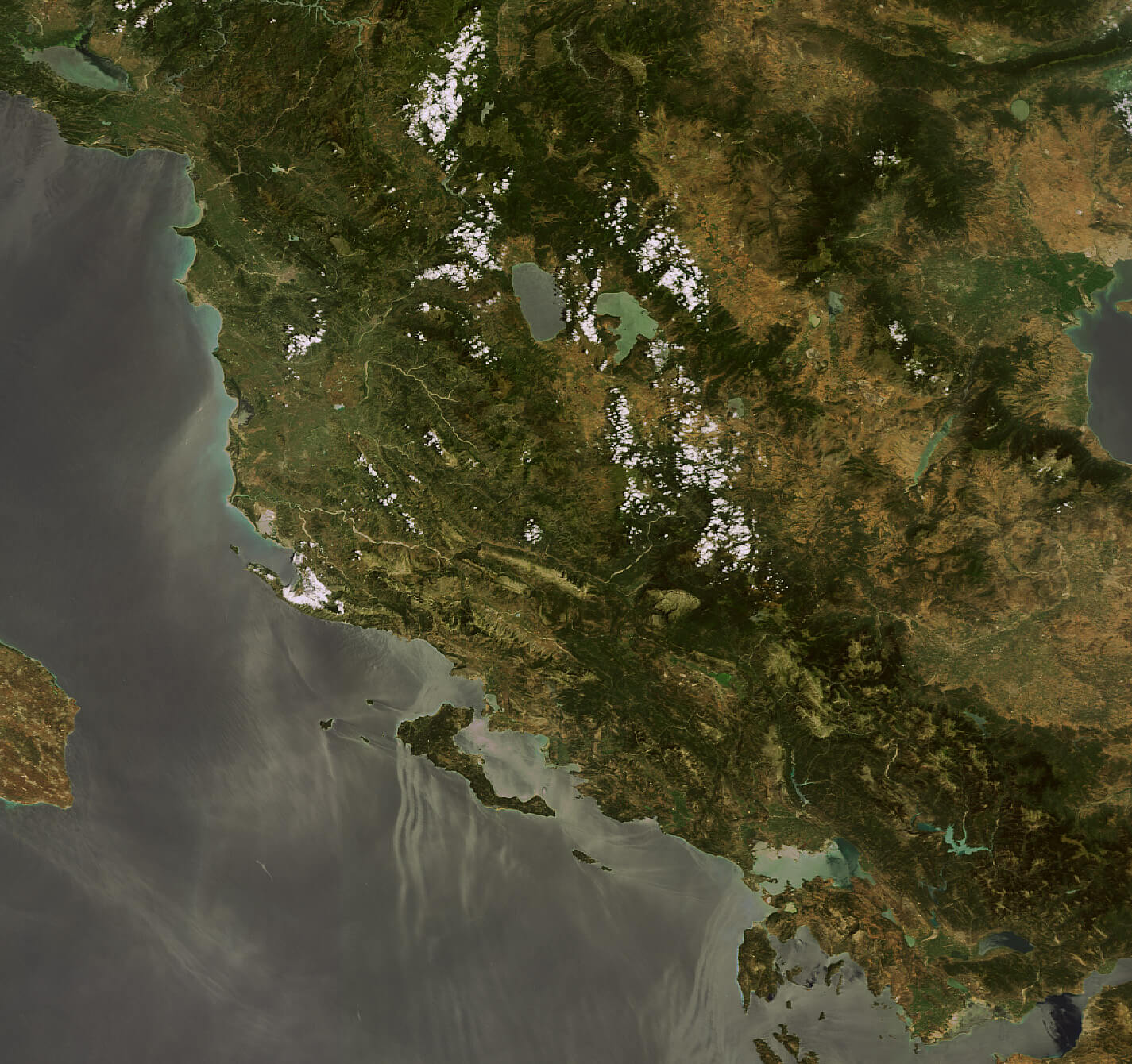 satellit aussicht von albanien 2009