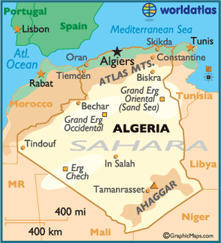 algerien karte stadte